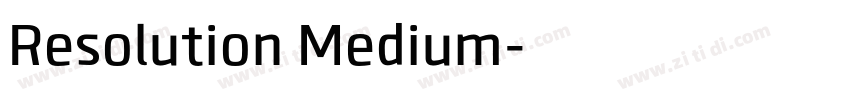 Resolution Medium字体转换